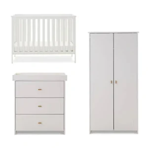 Best Obaby Evie Mini 3 Piece Room Set - White - CaringForTots - Professional Baby and Children's Products | Caring for Growth, Caring for Every Moment