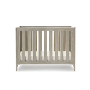 Flash Sale Obaby Nika Mini Cot Bed - Grey Wash - CaringForTots - Professional Baby and Children's Products | Caring for Growth, Caring for Every Moment