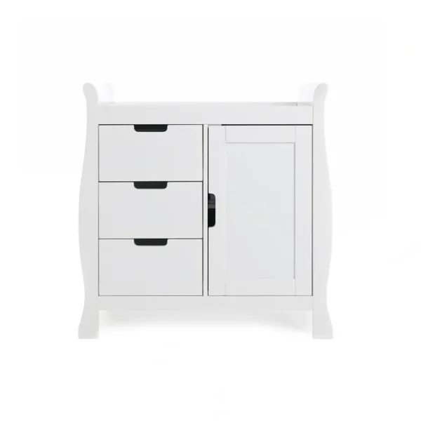 Cheap Obaby Stamford Closed Changing Unit - White - CaringForTots - Professional Baby and Children's Products | Caring for Growth, Caring for Every Moment