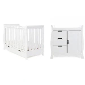 Cheap Obaby Stamford Mini 2 Piece Room Set - White - CaringForTots - Professional Baby and Children's Products | Caring for Growth, Caring for Every Moment