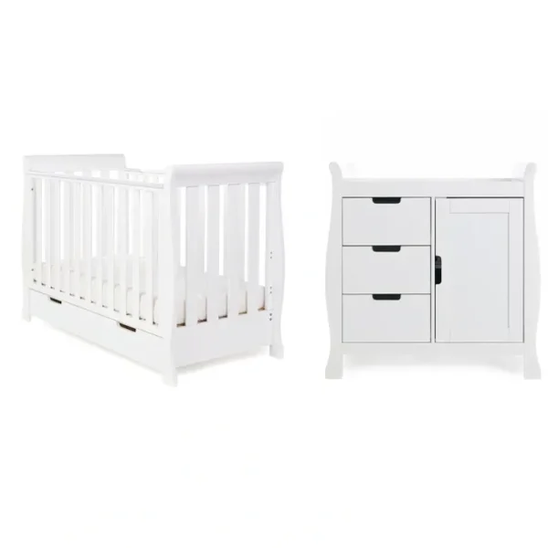 Cheap Obaby Stamford Mini 2 Piece Room Set - White - CaringForTots - Professional Baby and Children's Products | Caring for Growth, Caring for Every Moment
