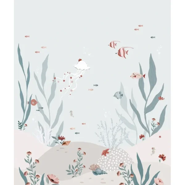 Clearance Ocean Field - Panoramic Wallpaper Sample, Under The Ocean - CaringForTots - Professional Baby and Children's Products | Caring for Growth, Caring for Every Moment