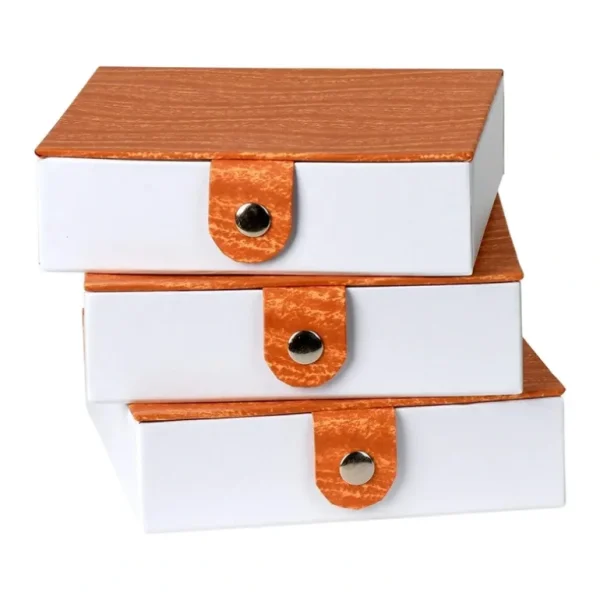 Flash Sale Orange Gift Box With Snap Closure 6 Pack 5.9"x5.9"x1.8" - CaringForTots - Professional Baby and Children's Products | Caring for Growth, Caring for Every Moment
