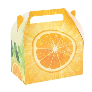 Fashion Orange Paper Treat Box Birthday Summer Party Decor 6.25x3.75x3.5 Inches 20 Pack - CaringForTots - Professional Baby and Children's Products | Caring for Growth, Caring for Every Moment