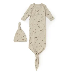 Store Organic Baby Sleep Gown Knotted - Camplife - CaringForTots - Professional Baby and Children's Products | Caring for Growth, Caring for Every Moment