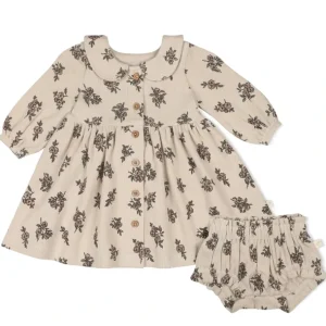 Store Organic Collared Dress - Posy - CaringForTots - Professional Baby and Children's Products | Caring for Growth, Caring for Every Moment