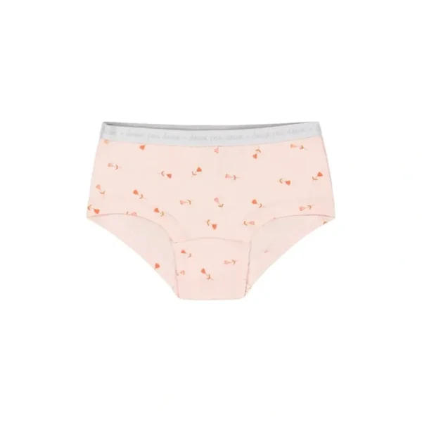 Online Organic Cotton Boyshort Pantie Pink Printed Flowers - CaringForTots - Professional Baby and Children's Products | Caring for Growth, Caring for Every Moment