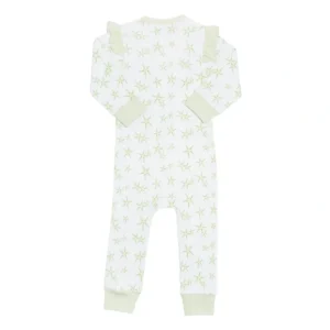 Best Organic Cotton Ruffled Romper - Green Starfish - CaringForTots - Professional Baby and Children's Products | Caring for Growth, Caring for Every Moment