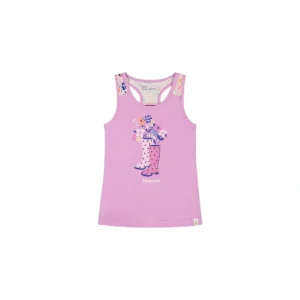 Hot Organic Cotton Tank Top With Print Lavender - CaringForTots - Professional Baby and Children's Products | Caring for Growth, Caring for Every Moment