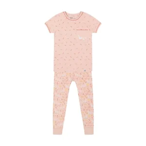 Flash Sale Organic Cotton Two Piece Pajama Set Pink Printed Goose - CaringForTots - Professional Baby and Children's Products | Caring for Growth, Caring for Every Moment