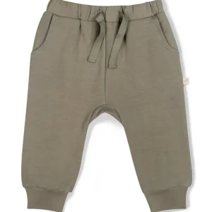 Fashion Organic Fleece Jogger Pants - Olive - CaringForTots - Professional Baby and Children's Products | Caring for Growth, Caring for Every Moment