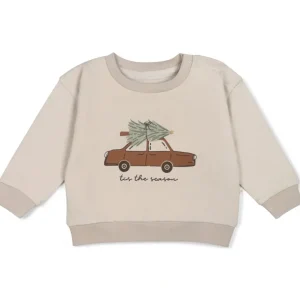 Fashion Organic Fleece Sweatshirt - Tis The Season - CaringForTots - Professional Baby and Children's Products | Caring for Growth, Caring for Every Moment