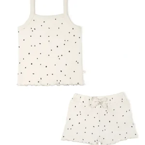 Online Organic Spaghetti Top & Shorts Set - Pixie Dots - CaringForTots - Professional Baby and Children's Products | Caring for Growth, Caring for Every Moment