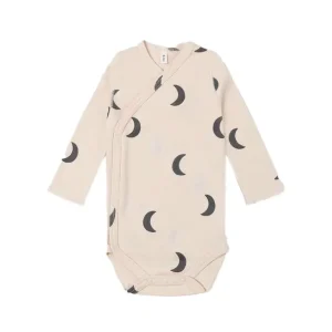 Discount Organic Zoo Wrap Bodysuit - Pebble Midnight - CaringForTots - Professional Baby and Children's Products | Caring for Growth, Caring for Every Moment