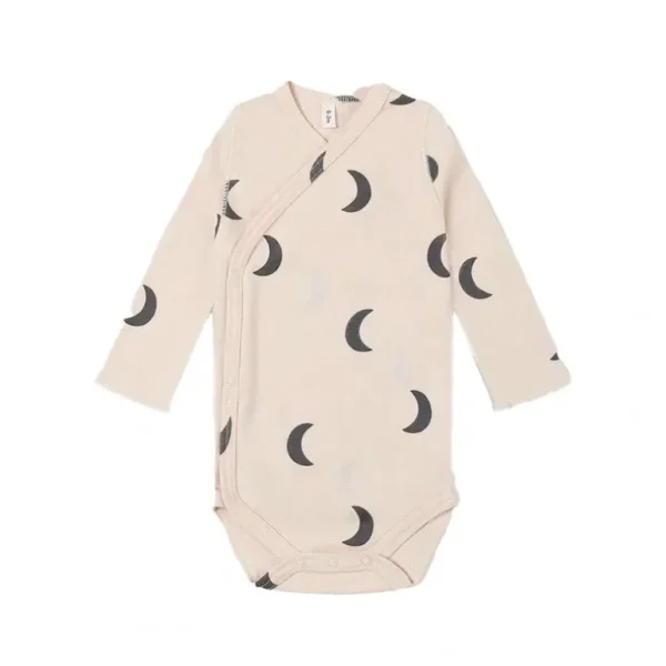 Discount Organic Zoo Wrap Bodysuit - Pebble Midnight - CaringForTots - Professional Baby and Children's Products | Caring for Growth, Caring for Every Moment