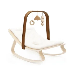 Store Outlet - Charlie Crane LEVO Activity Arch - Walnut - CaringForTots - Professional Baby and Children's Products | Caring for Growth, Caring for Every Moment