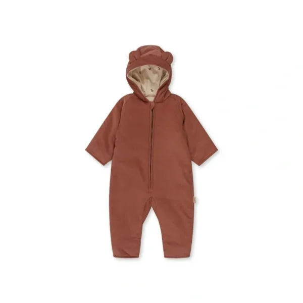 Flash Sale Outlet - Konges Sljd Teddy Suit - Cedar Wood - CaringForTots - Professional Baby and Children's Products | Caring for Growth, Caring for Every Moment