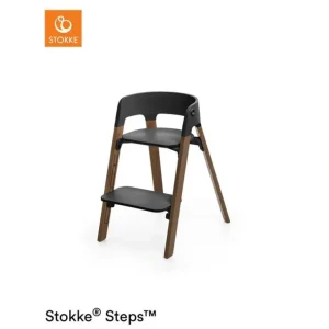 Sale Outlet - Stokke Steps Chair - Black/Golden Brown - CaringForTots - Professional Baby and Children's Products | Caring for Growth, Caring for Every Moment