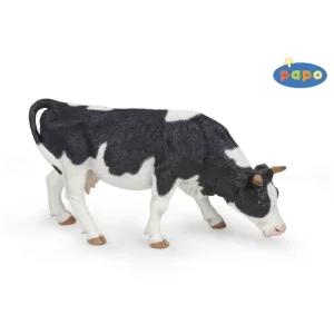 Hot Papo France Black And White Grazing Cow - CaringForTots - Professional Baby and Children's Products | Caring for Growth, Caring for Every Moment