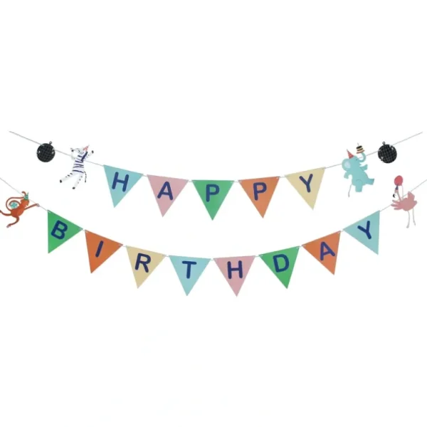 Flash Sale Party Animals - Happy Birthday Banner - CaringForTots - Professional Baby and Children's Products | Caring for Growth, Caring for Every Moment