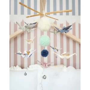 Cheap pastel Colors Origami Nursery Mobile - CaringForTots - Professional Baby and Children's Products | Caring for Growth, Caring for Every Moment