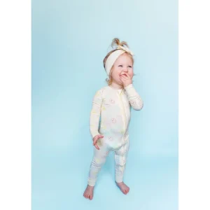 Clearance Pastel Smiles Dream Romper - CaringForTots - Professional Baby and Children's Products | Caring for Growth, Caring for Every Moment