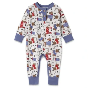 Discount Pawsome Pals Bamboo Henley Romper - CaringForTots - Professional Baby and Children's Products | Caring for Growth, Caring for Every Moment
