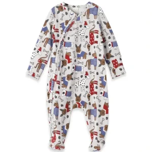 Clearance Pawsome Pals Bamboo Zipper Romper - CaringForTots - Professional Baby and Children's Products | Caring for Growth, Caring for Every Moment