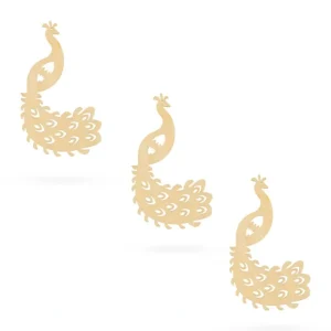 Shop All | 3 Peacocks Unfinished Wooden Shapes Craft Cutouts Diy Unpainted 3d Plaques 4 Inches - CaringForTots - Professional Baby and Children's Products | Caring for Growth, Caring for Every Moment