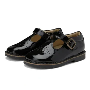 Discount Penny Velcro T-Bar Kids Shoe Black Patent Leather - CaringForTots - Professional Baby and Children's Products | Caring for Growth, Caring for Every Moment