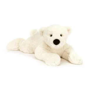 Toys | Perry Polar Bear Lying - CaringForTots - Professional Baby and Children's Products | Caring for Growth, Caring for Every Moment