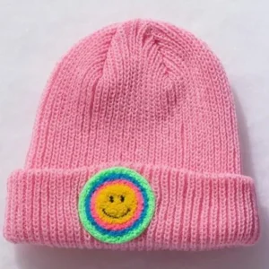Clothing | Pink Multi Smile Beanie - CaringForTots - Professional Baby and Children's Products | Caring for Growth, Caring for Every Moment