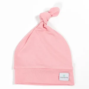 Pink Taffy Top Knot Hat - CaringForTots - Professional Baby and Children's Products | Caring for Growth, Caring for Every Moment* Hats