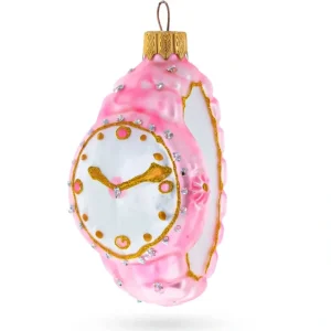 Pink Watch Glass Christmas Ornament - CaringForTots - Professional Baby and Children's Products | Caring for Growth, Caring for Every Moment* Christmas Tree Ornaments