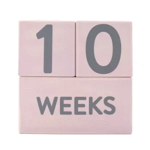 Clothing | Pink Wooden Milestone Age Blocks - CaringForTots - Professional Baby and Children's Products | Caring for Growth, Caring for Every Moment