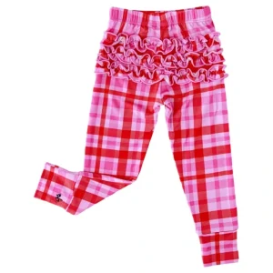 Pink/red Plaid Leggings - CaringForTots - Professional Baby and Children's Products | Caring for Growth, Caring for Every Moment* Leggings