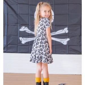 Pirate Crew Dream Ruffle Dress - CaringForTots - Professional Baby and Children's Products | Caring for Growth, Caring for Every Moment* Dresses - Short Sleeve