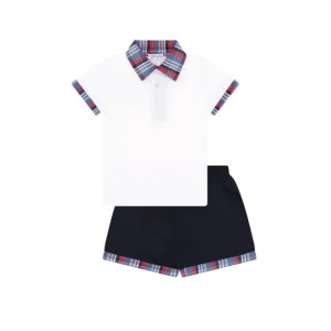 Plaid Boy Capri Set - CaringForTots - Professional Baby and Children's Products | Caring for Growth, Caring for Every Moment* Matching Sets
