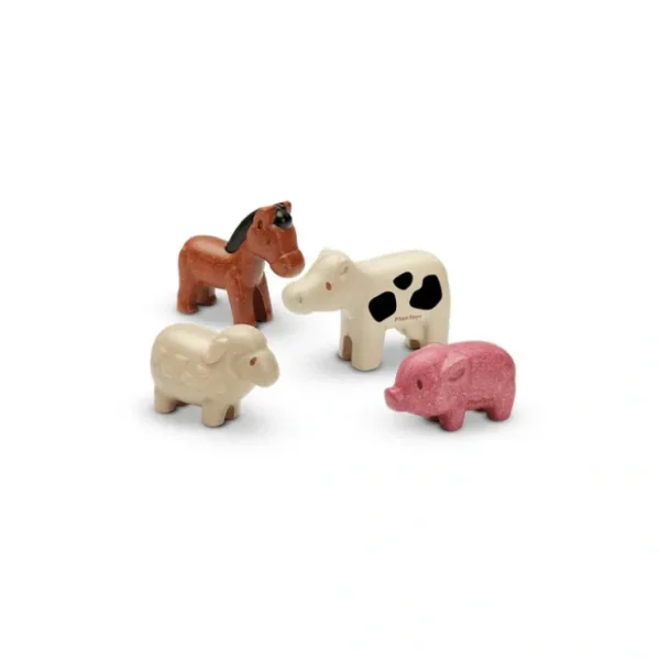 Plan Toys Animals Set - Farm Animals - CaringForTots - Professional Baby and Children's Products | Caring for Growth, Caring for Every Moment* Role Play