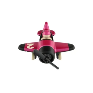 Toys | Plane Mimmo Metallic Pink - CaringForTots - Professional Baby and Children's Products | Caring for Growth, Caring for Every Moment