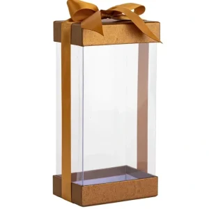 Plastic Gift Boxes 12 Pack Bakery Boxes With Base Lid & Ribbon Gold 7.5x3.75x2.5" - CaringForTots - Professional Baby and Children's Products | Caring for Growth, Caring for Every Moment* Gift Boxes