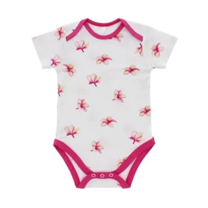 Plumeria Bamboo Onesie - CaringForTots - Professional Baby and Children's Products | Caring for Growth, Caring for Every Moment* Onesies