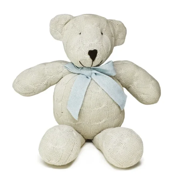 Plush Cable Knit Teddy Bear Classic - CaringForTots - Professional Baby and Children's Products | Caring for Growth, Caring for Every Moment* Plushies