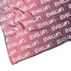 Plush Minky Fleece Personalized Blanket | Princess Ombre - CaringForTots - Professional Baby and Children's Products | Caring for Growth, Caring for Every Moment* Personalized Textiles