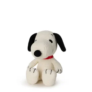 Toys | Plush Peanuts Snoopy Sitting Corduroy Cream In Display Box 5" - CaringForTots - Professional Baby and Children's Products | Caring for Growth, Caring for Every Moment