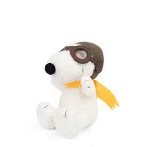 Plush Snoopy Sitting Flying Ace 8" - CaringForTots - Professional Baby and Children's Products | Caring for Growth, Caring for Every Moment* Books