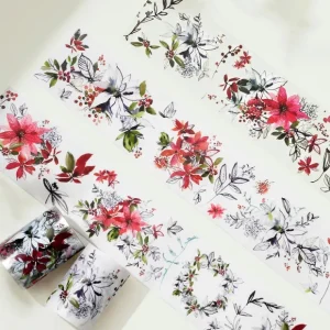 Poinsettia Wide Washi / PET Tape by The Washi Tape Shop - CaringForTots - Professional Baby and Children's Products | Caring for Growth, Caring for Every Moment* Washi Tape