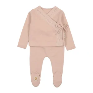 Pointelle Twist Ensemble - CaringForTots - Professional Baby and Children's Products | Caring for Growth, Caring for Every Moment* Pajamas - Long Set