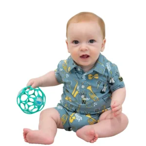 Polo Romper - On That Note - CaringForTots - Professional Baby and Children's Products | Caring for Growth, Caring for Every Moment* Rompers