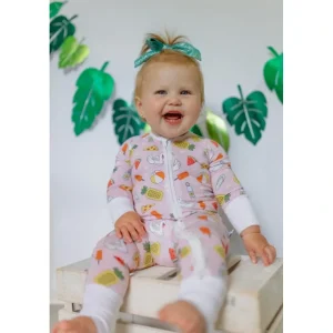Poolside Party Dream Romper - CaringForTots - Professional Baby and Children's Products | Caring for Growth, Caring for Every Moment* Rompers - Zippered